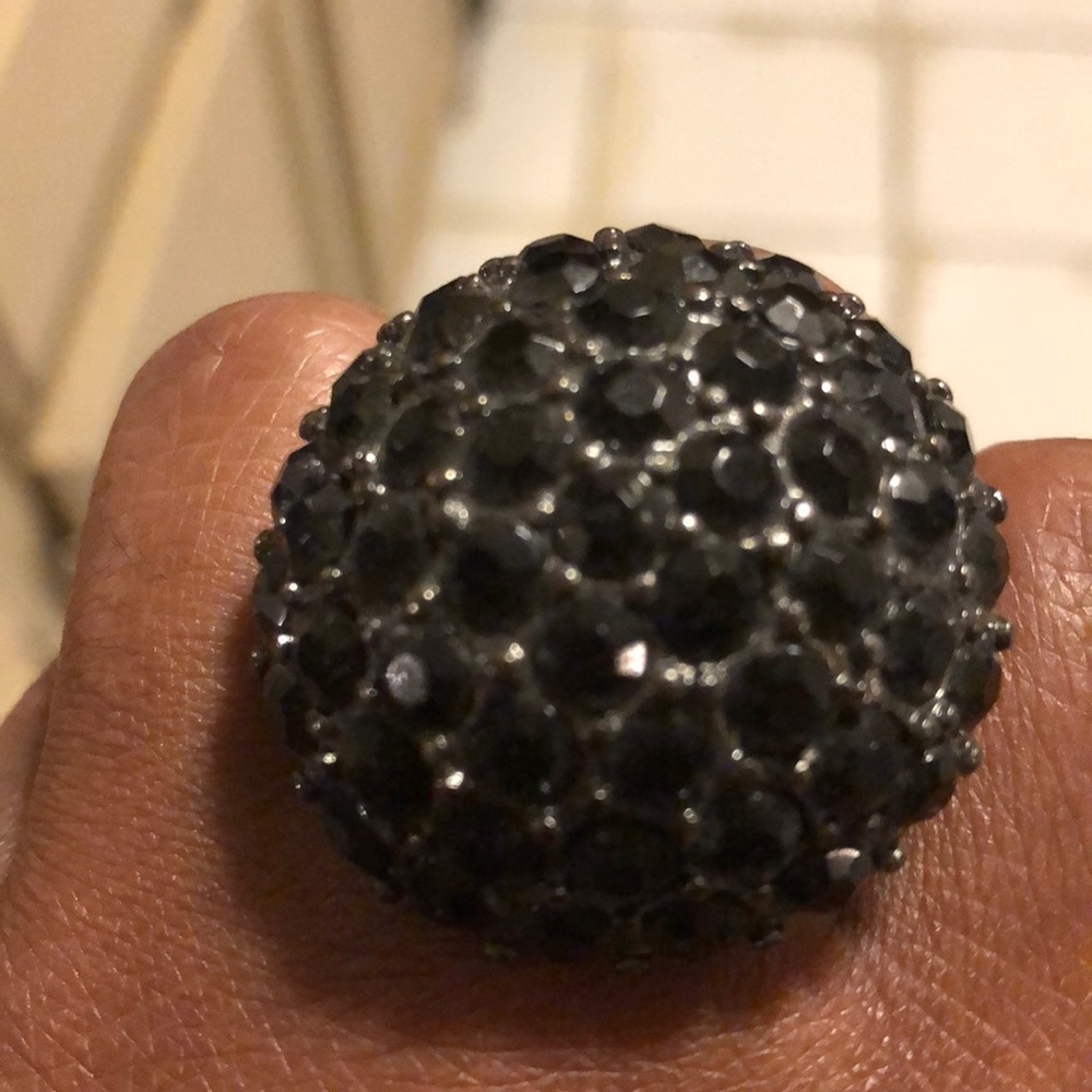 ❤️Oval black ring